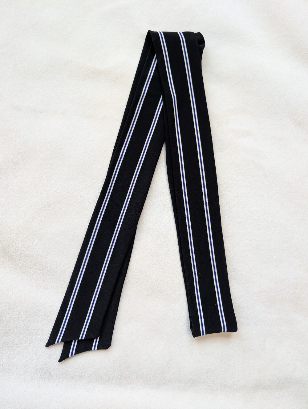 Lauren Ralph Lauren Black White Dress Pinstripe Midi Office Siren Classic Size 8 - Picture 16 of 17